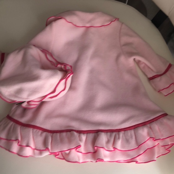 Baby coat in pink and ruffles - Picture 4 of 8